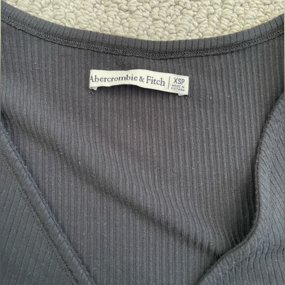 [SOLD] - Abercrombie & Fitch Black Bodycon Cut Out Midi Dress - Picture 3 of 4